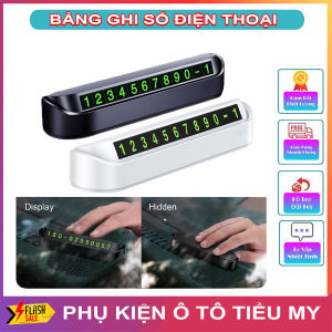 Bảng Ghi Số Điện Thoại Gắn Taplo Xe Hơi - Thẻ Ghi Số Điện Thoại Khi Đỗ Xe Ô Tô Có Phản Quang