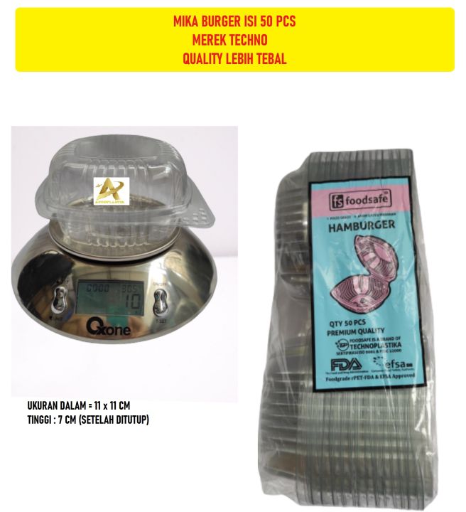 Isi 50 Pcs Mika Burger / Mika Roti / Mika Roti / Mika Tumpeng Mini ...