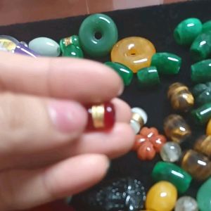 Lu thống đá mắt mèo dát vàng may mắn hanh thông sự nghiệp đầu xuôi đuôi lọt