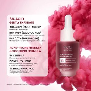 FEMME || YOU 12% ACID INTENSIVE PEELING SERUM AHA BHA PHA | 6%  Serum Eksfoliasi Untuk Kulit Cerah dan Halus
