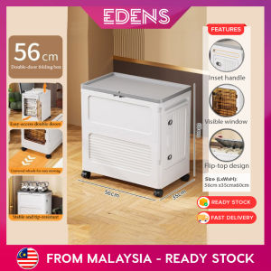 EDENS Large Capacity Storage Box With Wheels Toy Box Storage Organizer Box Clothes Foldable Household Storage Cabinet Box Kotak Simpanan Berkapasiti - Fulfilled by Edens