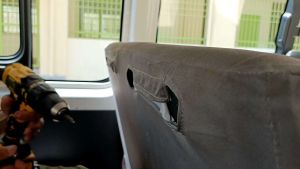 8PCS Toyota hiace commuter headrest black red combination FOR 2005 TO PRESENT MODEL