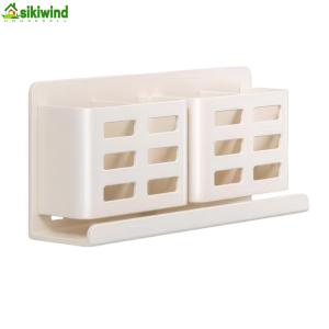 Wall-Mounted Hanging Bracket Waterproof Multifunctional Bathroom Shelves Wear Resist Comb Brush Hair Dryer Organizer