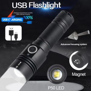 Super XHP120 Led flashlight waterproof original flashlight rechargeable heavy-duty military 18650 Usb flash light super bright torch light rechargeable emergency light Powerful Flashlight for men flashlight 200000 lumens zoomable flashlight