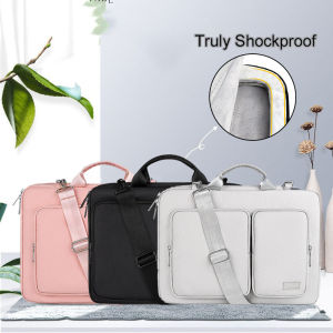 Shockproof Laptop Sleeve Bag Briefcase Notebook Case 13.3 14.1 15.6 inch Large Capacity for MacBook Air Pro Retina Samsung Huawei Lenovo Side Opening