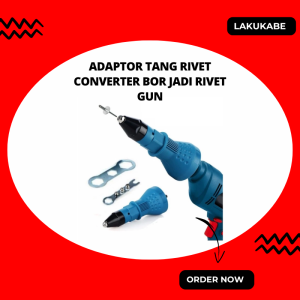 Adaptor Tang Rivet Elektrik Converter Bor Jadi Rivet Gun 2.4 3.2 4.0 4.8mm Alat Pasang Paku Rivet Drill