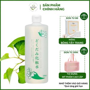 Nước Hoa Hồng Lotion Toner Diếp Cá Dokudami Ngăn Ngừa Mụn 500ml Toner Diếp Cá Cho Da Dầu Mụn Se Khít Lỗ Chân Lông