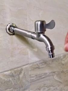 AU Thickened 304 Stainless steel extended washing machine faucet for home use single cold water suitable for mop sinks 4 Extra-long faucet with extended spout