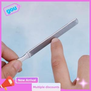 gou Stainless steel metal file nail art beauty dual sided pedicure manicure tool