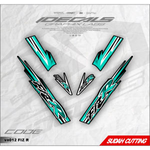 sticker striping fariasi motor yamaha fiz r tema list/garis simpel keren kekinian bahan vinyilchrome dan hologramanti luntur dan sudah di cuting (vn012)
