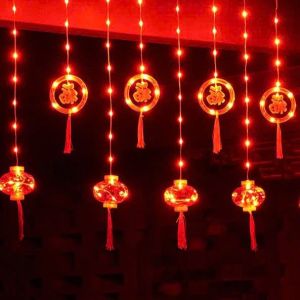 Dây Đèn Led Lồng Đèn Trang Trí Mẫu Mới 2024 Trang Trí Cho Ngôi Nhà Của Bạn Trở Nên Nổi Bật Trong Dịp Tết Đến Xuân Về