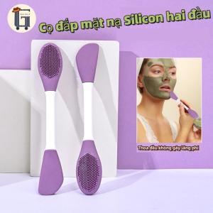 Cọ đắp mặt nạ silicon hai đầu Mềm mại không gây kích ứng daChất liệu an toàn không gây tổn thương cho da