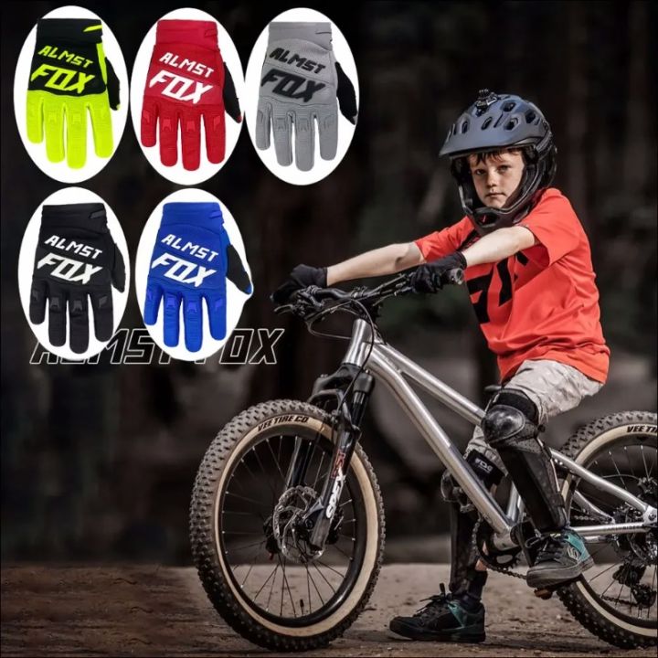 Almst Fox Mountain Bike Gloves for Children Ages 6-12 Full Finger Safety  Protection Motocross Racing Gloves Kids Moto Guantes Lazada PH
