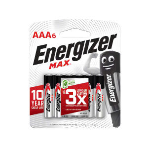 Vỉ 6 viên pin đũa AAA 1.5V Energizer MAX chính hãng dùng cho máy đo huyết áp remote đồ chơi