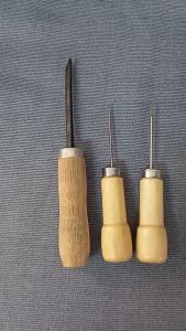 Bộ 3 Món Dụng Cụ Khâu Giày Dép Cán Gỗ dụng cụ May Giày Đóng Sách Khâu Tay PVN9544