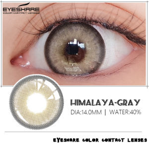 NEW（COD）HIMALAYA GRAY 1pasang/2pcs lensa kontak warna softlens soflen mata soflent soflen normal soflens minus ukuran 16/soflen grey soflen model terbaru 2022 soflen hitam