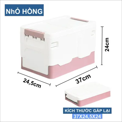 Hộp đựng đồ gấp gọn để cốp xe ô tô để trong nhà có thể gấp gọn dung tích 40 lít và 20 lít