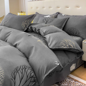 Dormitory Four-Piece Set Double Single Duvet Cover Quilt Cover Three-Piece Bedding Set Four-Piece Bedding 4 Clearance Set LZD