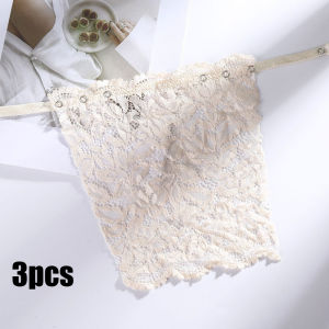 Chest anti-exposure cloth seamless chest wrap strapless anti-fall bottoming V-neck chest lace
