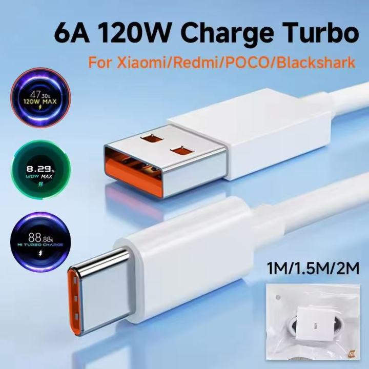 120W 67W USB Type-C Cable For Xiaomi Turbo Fast Charging For Mi 14