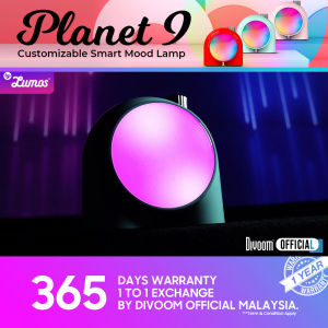 Divoom Planet 9 Smart Mood Cordless Table Lamp with Programmable RGB LED
