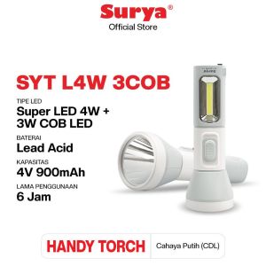 Surya Senter LED Super Terang / Lampu Emergency 2 in 1 - SYT L4W 3COB