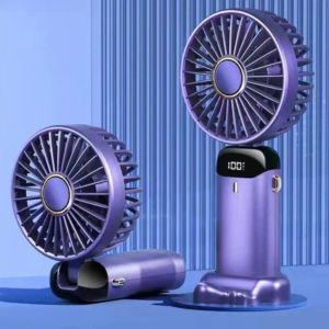 Quạt cầm tay tích điện dung lượng pin khủng 10.000 mAh cao trên thị trường quạt5 tốc độ gió linh hoạt