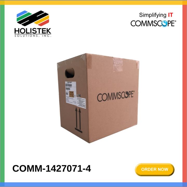 Commscope CAT6 UTP Solid UTP Cable, 4pairs, 1000 ft (305m) I 305 meter I CAT 6 LAN Cable I CAT 6 UTP Cable (1427071-4)