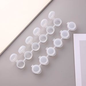LUMINOU 5Strips 2/3/5ml 2ml/3ml/5ml Empty Joint Pigment Box Refillable With Lids Empty Paint Cup Mini Paint Container for Paintings Art