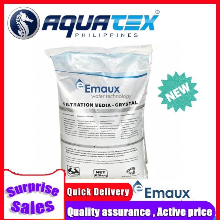 Emaux Glass Filtration Media for Pool Sand Filter 25kg/bag Lazada PH