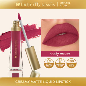 Butterfly Kisses Creamy Matte Long-Lasting Liquid Lipstick DUSTY MAUVE