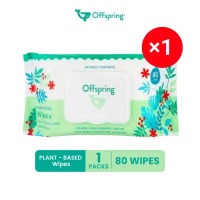 OFFSPRING Plant-Bases Wipes (80s / 80s × 4 / 80s × 10 / 80s × 12)