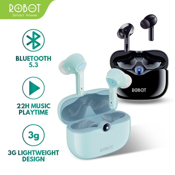 ROBOT Headset Airbuds T30 Wireless Bluetooth Earphone TWS