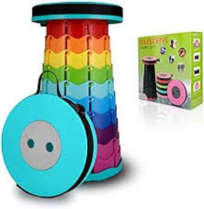 SHENAR - KURSI LIPAT BULAT RAINBOW CHAIR KURSI PORTABLE LIPAT BISA DI BAWA KEMANA MANA BISA TAHAN BEBAN 100KG KURSI PLASTIK LIPATGROSIRJKT88