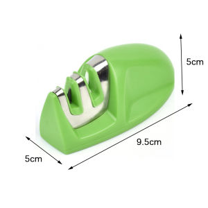 Knife Sharpener Mini Mouse Sharpener for Home Portable Sharpening Stone Alloy Small Sharpening Tool Non-slip Rubber Base