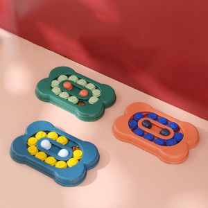 OUTOPEN PP Dog Puzzle Toys Slow Feeder Bone Shape Anti Choke Puppy IQ Food Dispenser Slow Food Plate Interactive Increase Slowly Eating NonSlip Bowl Pet Cat Dogs