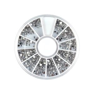 Nail Art Rhinestone Aksesoris Metal DIY Hiasan Kuku Colorful Shiny Nail Art Dekorasi Wheel Colorful Star DIY Manicure Aksesori