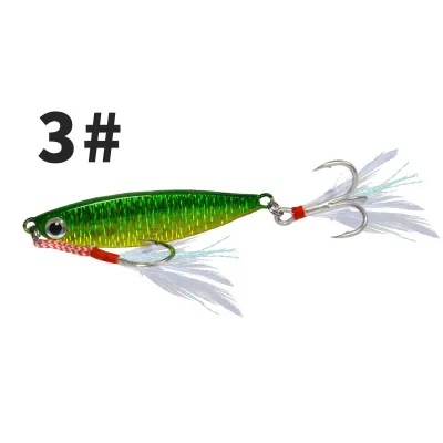 1PCS Fishing Bait 5 colors Slow Jig Fishing Lure 8/10/15/20g Metal Jig Lure 3D Eyes Buzz Lure Sinking Minnow For Fishing Micro Spoon Lure