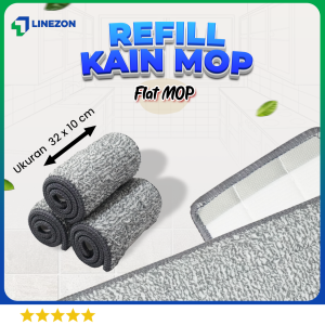 Refil Kain Pel Flat Mop / Kain Pel Tarik Praktis / Refill Spray Mop kotak persegi panjang