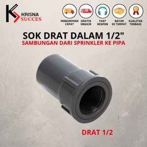 Sprinkler Adjustable + Sok Drat Dalam Sprinkler Pertanian Springkle Sprinkler Taman Sisitem Irigasi Kebun