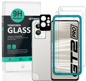Ibywind Realme GT 2 Pro 5G [2PCS Pack] Tempered Glass Screen Protector With Easy Install Kit