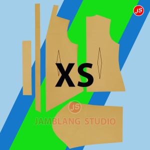 Pola Instan Kebaya Kartini ( IS 002 ) [ Bukan Pakaian ] Pola Baju Jamblang Store