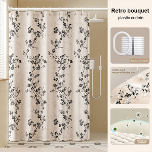 ARTHUR Bathroom Shower Curtain Waterproof Mildew Proof Pure Color Bath Curtain Bathroom Curtain with Hooks for Toilet Door water Shower Curtain Waterproof washable
