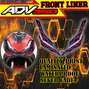HONDA ADV 350 FRONTLINER FIRE DESIGN STICKER / ADV 350 FRONTLINER STICKER / FRONT LINER FIRE DESIGN STICKER FOR HONDA ADV 350 / MOTORCYCLE STICKERS / MOTORCYCLE ACCESSORIES / FRONTLINER STICKER