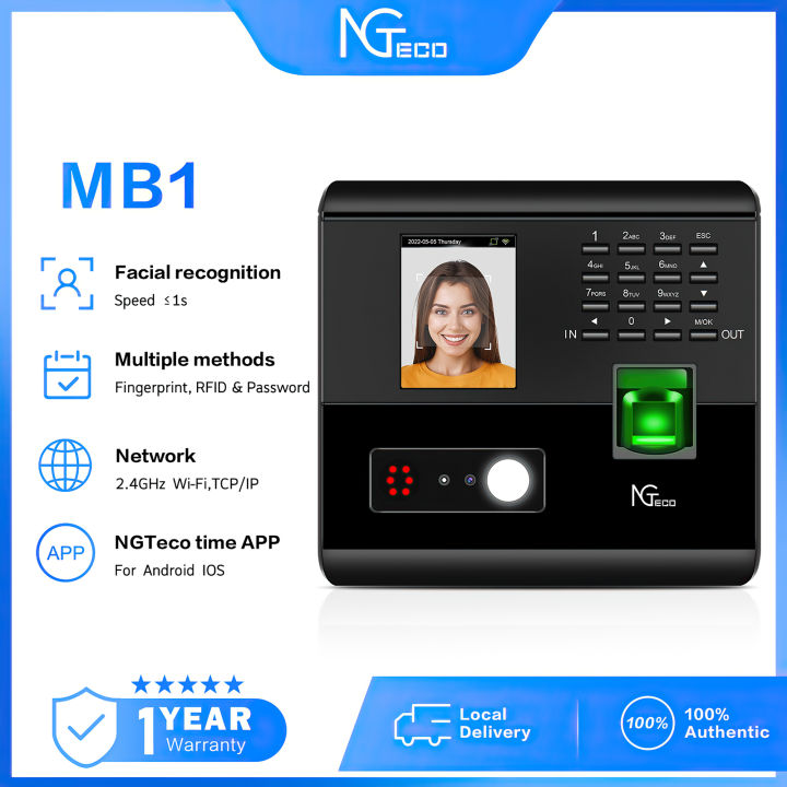 ZKTeco Fingerprint Attendance Machine (FREE USB) Biometrics Face ...