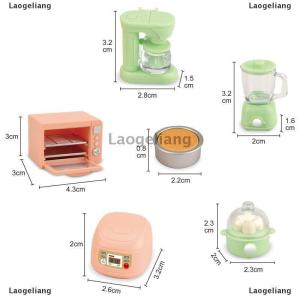 [COD] Laogeliang 1 Bộ 1:12 Dollhouse thu nhỏ Nồi cơm điện lò vi sóng Máy ép trái cây hấp trứng Nguồn cung cấp nhà bếp mô hình trang trí nội thất đồ chơi nhà búp bê phụ kiện