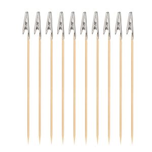 NOBLELUX 10/20PCS Updated Design Model Painting Stand Metal Rubber Modeling Tools Alligator Clip Stick Coloring Tools Detachable Alligator Clamp Model Parts Coloring