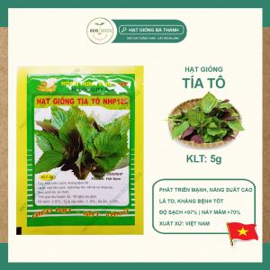 [EcoSeeds] Combo 2 Gói Hạt Giống Tía Tô Nông Hưng Phú - Lá To Kháng Bệnh Tốt - Gói 5g