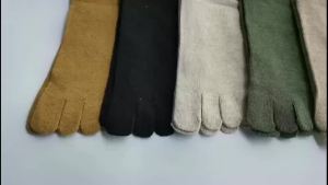 1/5 Pairs Cotton Toe Short Socks Women Girl Solid Vintage Soft Elastic Warm Anti-Bacterial Breathable Student Five Finger Socks2026