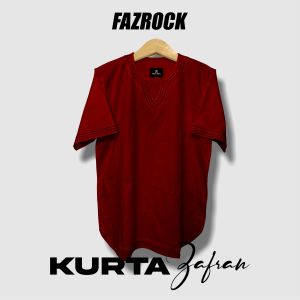 FAZROCK.CO / KURTA ZHAFRAN PUTIH / KOKO BAJU KURTA MUSLIM PRIA DEWASA KEKINIAN TAHUN 2023